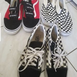 3 pairs of mens Vans sz 12